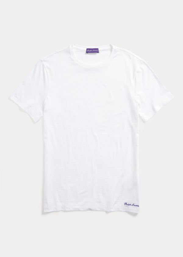 Ralph Lauren Cotton Lisle T Shirt Herre Danmark (VNIJA5809)